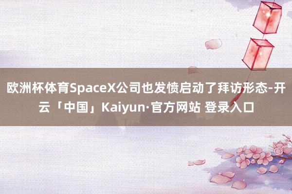 欧洲杯体育SpaceX公司也发愤启动了拜访形态-开云「中国」Kaiyun·官方网站 登录入口